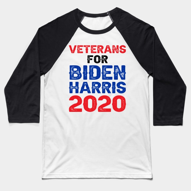 Veterans For Biden Harris 2020 Baseball T-Shirt by DragonTees